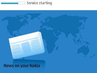 splash page - News on your Nokia